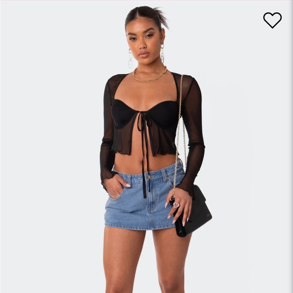 EDIKTED BLACK TOP - Picture 1 of 2